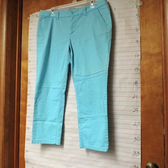 JCP women's pants sz 12 blue-green - Picture 1 of 9